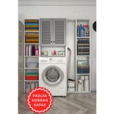 Kenzlife membran çamaşır makinesi dolabı veronikamega gribyz panjur 180*156*20 mebran kapak suntalam gövde arkalıksız ra