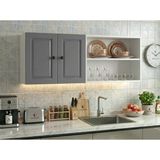 Kenzlife Membran Hazır Mutfak Dolabı Supsup Gribyz Çerçeve 160*60*32 Mebran Kapak Suntalam Gövde Arkalıklı