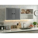 Kenzlife Membran Hazır Mutfak Dolabı Supsup Gribyz Panjur 160*60*32 Mebran Kapak Suntalam Gövde Arkalıklı