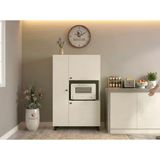 Kenzlife Mini Fırın Dolabı Alpkuntsol Byz 148*90*30 Ayaklı Mikroalga Midi Fırın Mutfak + Tekli Duvar Rafı Hediyeli