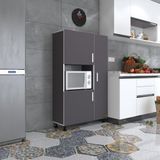 Kenzlife mini fırın dolabı alpkuntsol gri 148*90*30 ayaklı mikroalga midi fırın mutfak