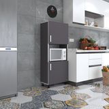 Kenzlife mini fırın dolabı gökhun gri 148*60*30 ayaklı mikroalga midi fırın mutfak