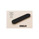 Kenzlife mobilya kulpu çizgili oval siyah plastik dolap kulbu 01 adet kulp gardırop vida dahildir
