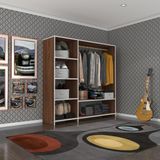 Kenzlife Mükremin 150x150x40 CM Ceviz Gardrop