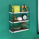 Kenzlife Mutfak Banyo Duvar Rafı Junzi Mat Gri Suntalam 070(Y)*40(G)*15(D)3 Katlı