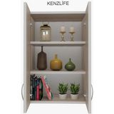 Kenzlife mutfak dolabı idil 060.060.32 crd 2 raflı kapaklı ofis banyo kiler evrak kitaplık - Cordoba