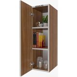 Kenzlife mutfak dolabı irem 060.030.32 cvz 2 raflı kapaklı ofis banyo kiler evrak kitaplık - Ceviz
