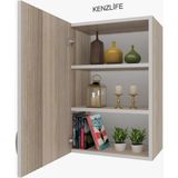 Kenzlife mutfak dolabı irem 090.060.32 crd 2 raflı kapaklı ofis banyo kiler evrak kitaplık - Cordoba