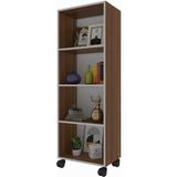 Kenzlife mutfak dolabı raziye 148*030*030 cvz tekerlekli banyo evrak ofis ayakkabılık kiler - Ceviz
