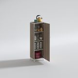 Kenzlife mutfak dolabı zehra 128*030*032 crd kilitli ayaklı banyo evrak ofis kitaplık ayakkabılık kiler - Cordoba