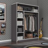 Kenzlife Necmettin 150*120*40 Gri Gardrop