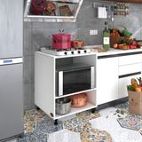 Kenzlife Nermin Beyaz 85x70x60 Xlarge Hazır Mutfak Klasik Setüstü Ocak İçin Sabit Tabla Mutfak Dolabı