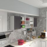 Kenzlife Nohut 60 Gri Mod 2 60x200x32 Mebran Kapak Suntalam Gövde Hazır Mutfak Dolabı