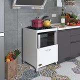 Kenzlife ocak dolabı demi byz 85*60*57 mutfak modül mini fırın ankastre ocak için - Kapaklı - Beyaz - Cordoba