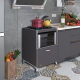Kenzlife ocak dolabı demi gri 85*60*57 mutfak modül mini fırın ankastre ocak için - Kapaklı - Yeni Akça