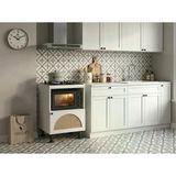 Kenzlife Ocak Dolabı Doğangün Mat Beyaz 85*60*56 Hazeran Oval Kapak Mdf Gövde