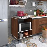 Kenzlife ocak dolabı nermin cvz 85*70*60 XLARGE hazır mutfak klasik setüstü ocak için sabit tabla - Kahverengi