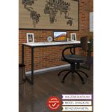 Kenzlife Ofis Bilgisayar Çalışma Masası Ayvalık130 Byzsyh 75*130*60 Metal Ayaklı Masa