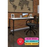 Kenzlife Ofis Bilgisayar Çalışma Masası Behramkale170 Byzsyh 75*170*80 Metal Ayaklı Masa