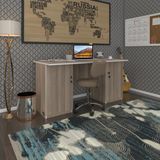 Kenzlife Ofis Masasi Masi Oka Crd 75*170*60 Kilitli Kapakli Dolap Ciftli Bilgisayar Calisma Masasi