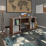 Kenzlife Ofis Masasi Masi Oka Cvz 75*150*80 Rafli Dolap Ciftli Bilgisayar Calisma Masasi