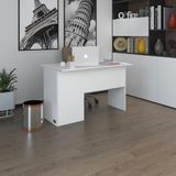 Kenzlife Ofis Masası Miyamoto Byz Sağ 75*110*80 Raflı Dolap Bilgisayar Çalışma Masası - Beyaz - ebat