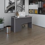 Kenzlife ofis masası miyamoto gri sağ 75*130*60 raflı dolap bilgisayar çalışma masası