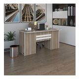 Kenzlife Ofis Masasi Pat Morita Crd 75*160*80 Kilitli Kapakli Dolap Ciftli Seritli Bilgisayar Calisma Masasi