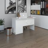 Kenzlife Ofis Masasi Yoko Ono Byz Sag 75*170*60 Rafli Dolap Eskenar Bilgisayar Calisma Masasi