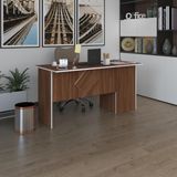 Kenzlife Ofis Masasi Yoko Ono Cvz Sol 75*130*80 Rafli Dolap Eskenar Bilgisayar Calisma Masasi