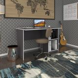 Kenzlife Ofis Masasi Yoko Ono Gri Sag 75*110*60 Rafli Dolap Eskenar Bilgisayar Calisma Masasi