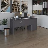 Kenzlife Ofis Masasi Yoko Ono Gri Sol 75*110*80 Kilitli Kapakli Dolap Eskenar Bilgisayar Calisma Masasi