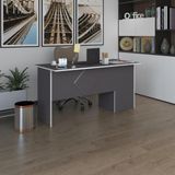 Kenzlife Ofis Masasi Yoko Ono Gri Sol 75*110*80 Rafli Dolap Eskenar Bilgisayar Calisma Masasi