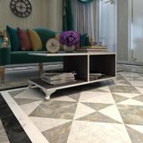 Kenzlife Orta Salon Sehpası Kazablanka Gri 038*090*45 Sofra Çiçeklik Teşhir