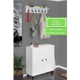 Kenzlife Portmanto Ayakkabılık Ve Askılık Tomak5 Byzbyz 83*100*32 Yirmibeş Çift Ayakkabı Kapasitesi
