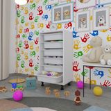 Kenzlife Sepetli Mutfak Dolabi Ruberu Byz 086X45x30 Banyo Oyuncak Camasir Beyaz 6 Li Sepet