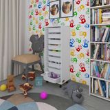 Kenzlife Sepetli Mutfak Dolabi Ruberu Byz 122X45x30 Banyo Oyuncak Camasir Beyaz 9 Lu Sepet