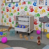 Kenzlife Sepetli Mutfak Dolabi Ruberu Crd 050X45x30 Banyo Oyuncak Camasir Beyaz 3 Lu Sepet