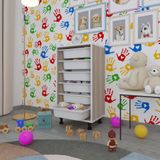 Kenzlife Sepetli Mutfak Dolabi Ruberu Crd 086X45x30 Banyo Oyuncak Camasir Beyaz 6 Li Sepet