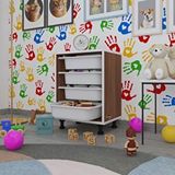 Kenzlife Sepetli Mutfak Dolabi Ruberu Cvz 062X45x30 Banyo Oyuncak Camasir Beyaz 4 Lu Sepet