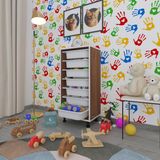 Kenzlife Sepetli Mutfak Dolabi Ruberu Cvz 098X45x30 Banyo Oyuncak Camasir Beyaz 7 Li Sepet