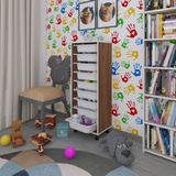 Kenzlife Sepetli Mutfak Dolabi Ruberu Cvz 122X45x30 Banyo Oyuncak Camasir Beyaz 9 Lu Sepet