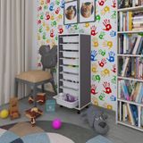 Kenzlife Sepetli Mutfak Dolabi Ruberu Gri 122X45x30 Banyo Oyuncak Camasir Beyaz 9 Lu Sepet