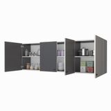 Kenzlife Silvanus Gri 60x180x32 cm Mutfak ve Banyo Dolabı