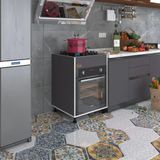 Kenzlife Şirpençe 85x60x56 cm Ayaklı Gri Ankastre Modül Kabini