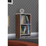 Kenzlife Süper Ga 60x40x19 cm 2 Katlı Tek Bölme Ceviz Kitaplık