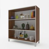 Kenzlife Tuğçe Ceviz 108x90x20 cm Kitaplık
