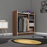 Kenzlife Turabi 90x90x30 CM Ceviz Giysi Dolabı