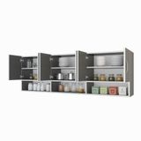 Kenzlife Vice Gri 60x180x32 cm Mutfak Dolabı