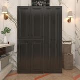 Kenzlife Yaromira Çerçeve 180x120x64 cm Mebran Kapak Siyah Beyaz Mdf Gövde Çamaşır Kurutma Makinesi Banyo Dolabı